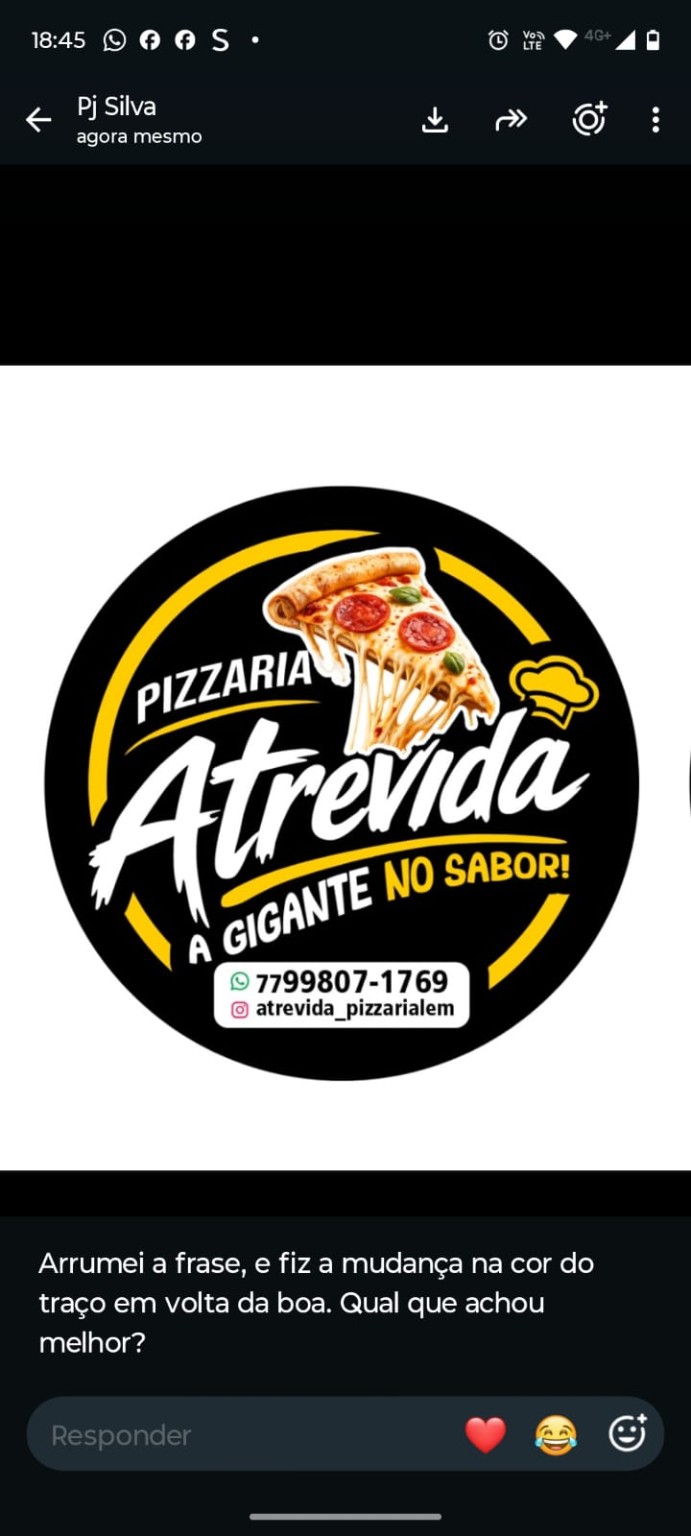 Logo original Pizzaria Atrevida